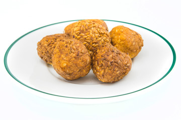 Til ke laddu of sesame seeds