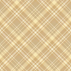 Seamless pattern in interesting cozy beige and yellow colors for plaid, fabric, textile, clothes, tablecloth and other things. Vector image. 2
