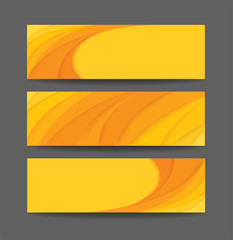 abstract yellow curve template background vector illustration EPS10