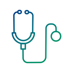 stethoscope cardio device line icon