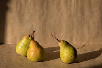 Fototapeta na wymiar Still life of pears