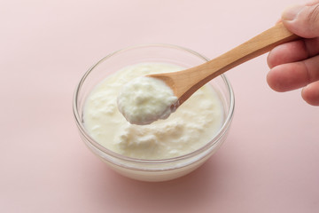 Fototapeta na wymiar Image of yogurt