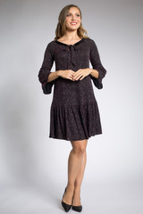 Fototapeta premium young woman in a black dress