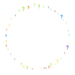 Question marks Quiz doubt survey faq public poll.