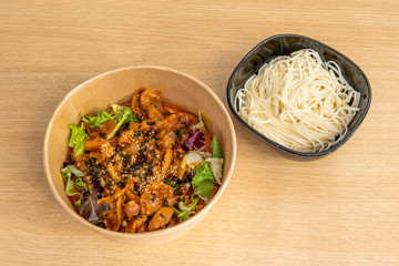 Korean yeyuk Udon