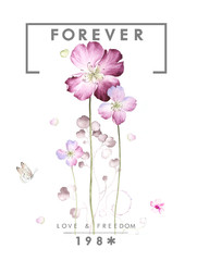 
Flowers watercolor illustration.Manual composition.Big Set watercolor elements，Design for textile, wallpapers，Element for design,Greeting card