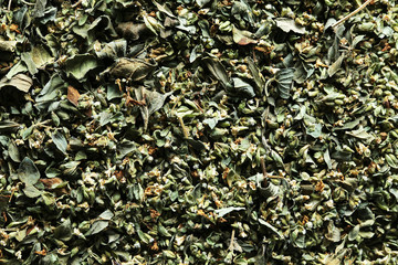 Oregano spice detail macro texture background pattern closeup from above