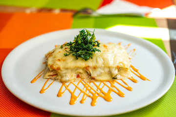 vegetarian lasagna gratin