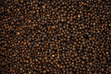 Close up of black pepper texture or background.