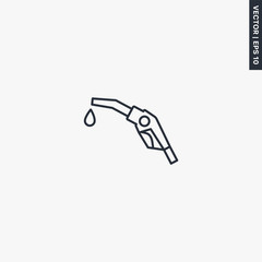 Fuel, linear style sign for mobile concept and web design