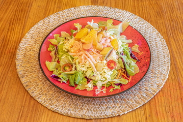 Image of salad with fresh ingredients