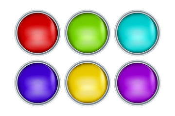 Colorful Buttons Editable Colors