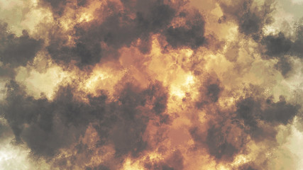 Fototapeta na wymiar abstract colorful background texture nature weather sky clouds fire red gold beautiful