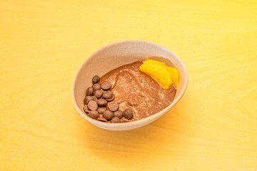 semi-cold chocolate dessert