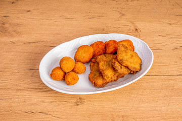 assorted snack plates