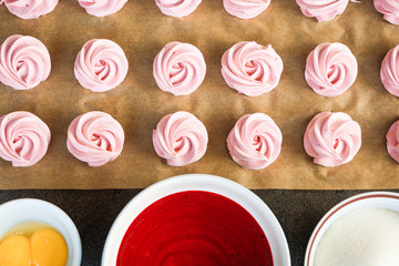 The recipe for home-made Russian marshmallows (Zephyr).