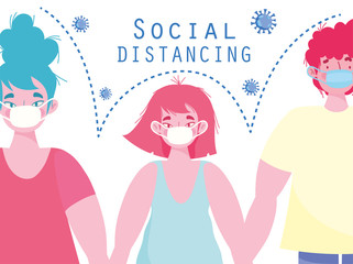 covid 19, social distancing, people, coronavirus pandemic preventive measures