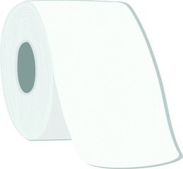 white toilet paper