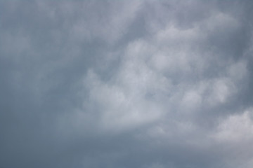 Stormy sky with blue clouds background or texture