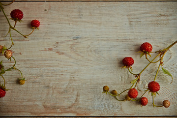 strawberry berries on a white background