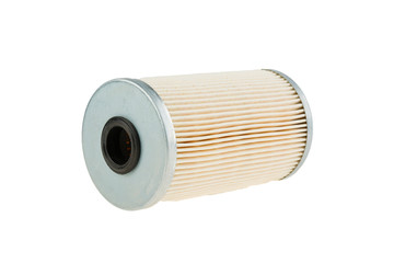 car fuel filter on a white background isolated