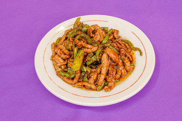 Beef dish with peppers