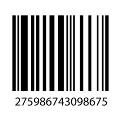 Barcode Vector icon . Lorem Ipsum Illustration design
