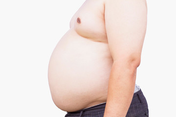 Fat mens body measurements. Type with increased fat deposition and fullness.Lateral views