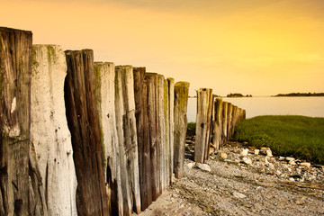 Beautiful colors with beach view