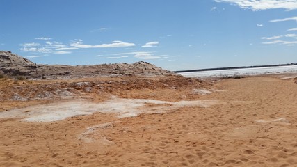 オーストラリアの塩湖