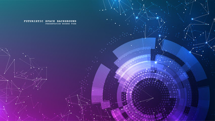 Obraz premium Abstract polygonal space