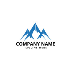 Mountain Logo Template. Vector Illustrator.