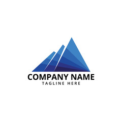 Mountain Logo Template. Vector Illustrator.