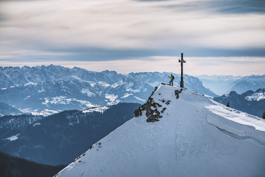 Hochgern - Gipfel im Winter