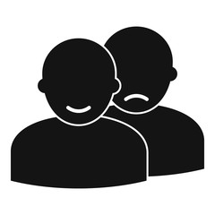 Hospital bipolar disorder icon. Simple illustration of hospital bipolar disorder vector icon for web design isolated on white background