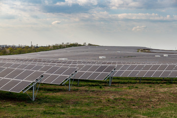 solar panels on a farm