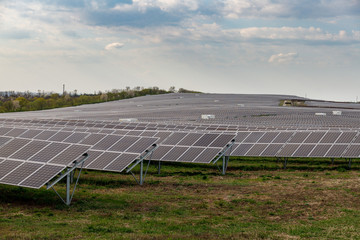 solar panels on a farm