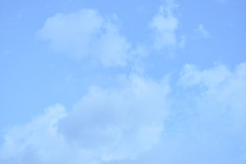 Air clouds in the blue sky with beautiful nature abstract background.