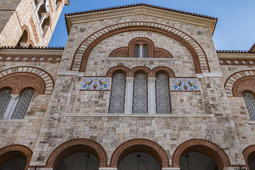 Fototapeta na wymiar View of Neo-Byzantine Cathedral of Holy Trinity (