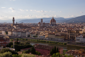 Fototapeta na wymiar Duomo Santa Maria del Fiore - Cathedral, Florence panorama city skyline, Florence, Italy