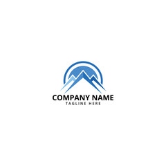 Mountain Logo Template. Vector Illustrator.