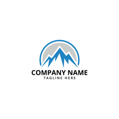 Mountain Logo Template. Vector Illustrator.