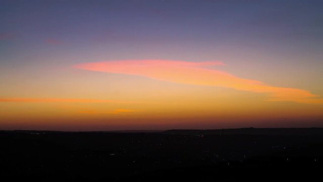 Time Lapse of a beautiful sunrise near Halifax in West Yorkshire,UK.