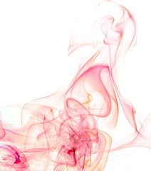 Obraz na płótnie Canvas Colored smoke on white background