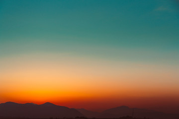 Atardecer en el aeropuerto de Málaga