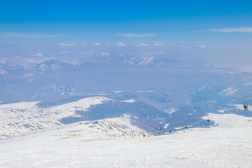 Fototapeta na wymiar Ski resort Tsakhkadzor (Tsaghkadzor), Kotayk Province, Armenia