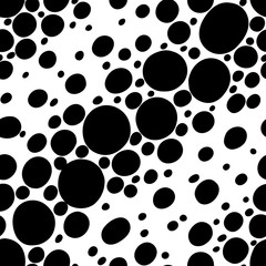 Abstract black and white seamless pattern