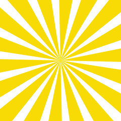 Radial yellow sun burst