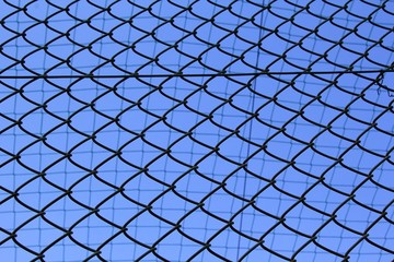 Fototapeta premium Chain link fence with wire