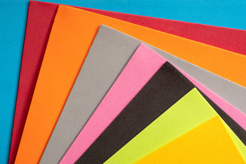 Colorful set of va foam background. Macro concept. Creative concept. Pattern background. Modern...